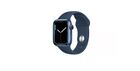 Apple Watch Series 7 41Mm Blue Case Silicone Black (Gps + Cellular) (Mkh73ll/A)