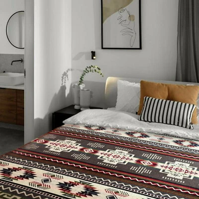 Extra Large Soft & Warm ALPACA Wool Blanket Andean Southwest Pattern 75x90 in - Image 1 of 4