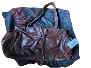'MISS SIXTY' LARGE BROWN 70s LEATHER TOTE BAG SHOULDER STRAP Netaporter - Picture 1 of 9