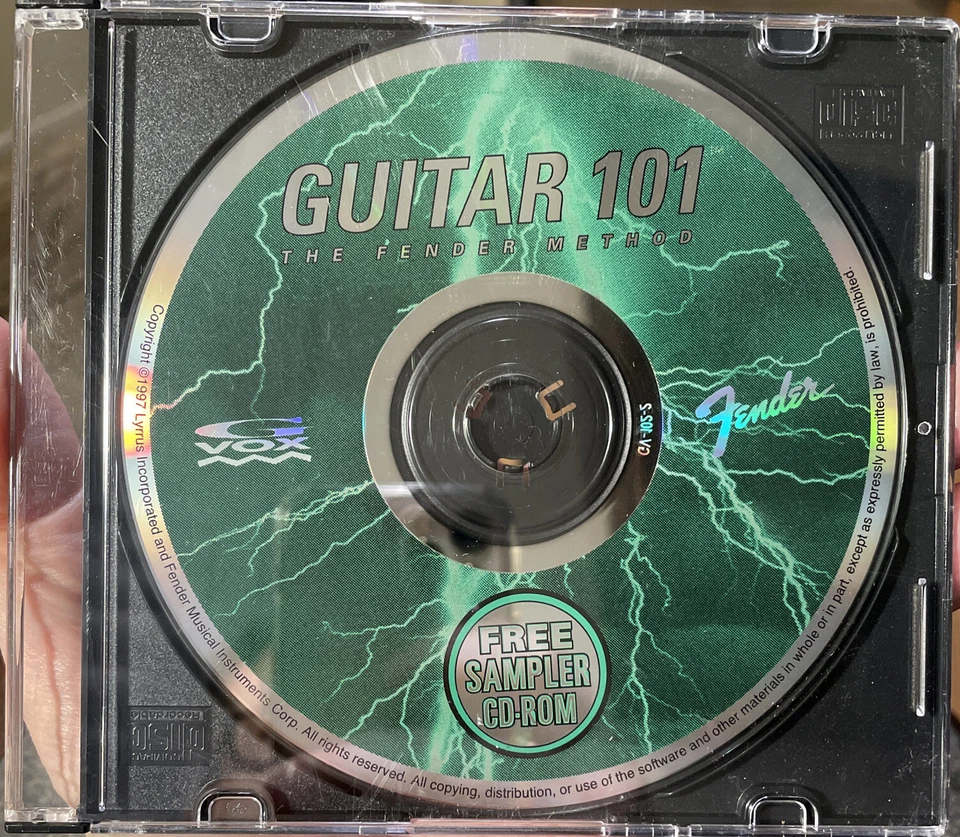Guitar 101 The Fender Method - PC CDROM (Vintage 1997) DISC ONLY - Image 1 of 1