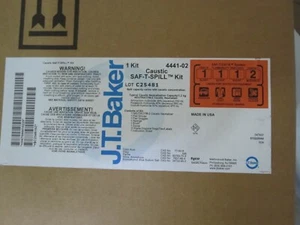 Lote de kit de derrame cáustico Jt Baker 4441-02 Saf-t-spill *A131 - Imagen 1 de 3