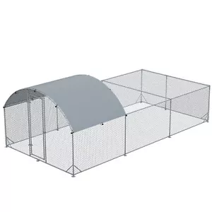 PawHut Large Chicken Coop Metal Chicken Run for Chickens with Waterproof and An - Picture 1 of 9