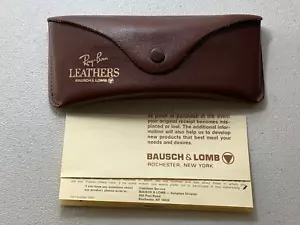 Vintage RAY-BAN Leathers Bausch & Lomb Sunglasses CASE ONLY - Picture 1 of 6