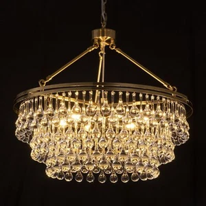 TOCHIC Modern Crystal Chandelier for Dining Room 24 inch Gold Chandeliers Lig... - Picture 1 of 9