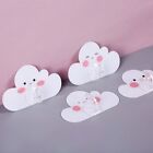 4Pcs Plastic Cloud Wall Hook Self-Adhesive Sticky Hook Clouds Key Holder  Office
