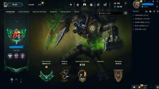 League of legends Account, Emerald 4, All Champions, 518 Skins, 616 MasteryScore