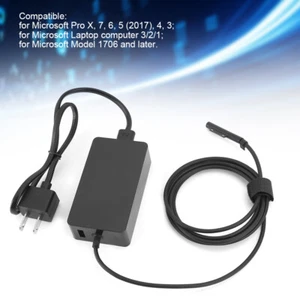 For Microsoft Surface Pro 3 4 5 6 Laptop 65W 15V Power Adapter Charger US Plug - Afbeelding 1 van 12