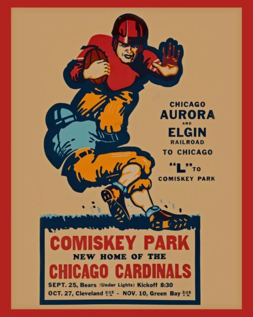 1940 NFL CHAMPIONSHIP GAME (Bear vs Redskins) Poster of Game Program, 8x10  Photo