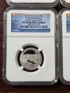 2014 S Shenandoah Clad Quarter 25C NGC PF 70 Ultra Cameo 3 avail ER - Picture 1 of 8