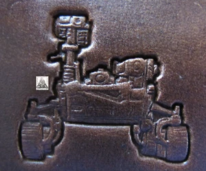 Mars Rover 1 Zoll Lederstempel Werkzeug Weltraum NASA - Bild 1 von 2