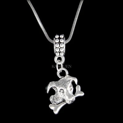 ~Jack Russell Terrier Hueso de Perro~ Collar Animal Mascota Amante Pulsera Dije Joyería Foto 1 de 4