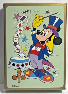 1980's MICKEY MOUSE WALT DISNEY MODIANO CARTAS DE JOGAR PÔQUER--NOVO BARALHO NÃO USADO - Imagem 1 de 4