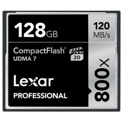 Lexar Professional 128GB/ 800x CompactFlash UDMA7, Up to 120MB/s Read - Image 1 of 3