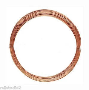 2ft 14k ROSE Gold filled 18 gauge round beading wire  half hard W18HHrg - Picture 1 of 1