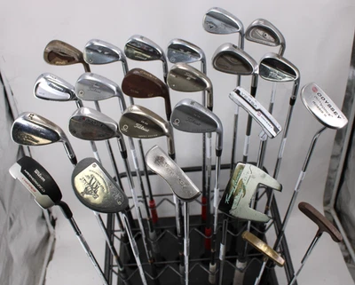 Lote de 24+ tacos de golfe — lofts e flexões sortidos esquerda-direita/cunhas-putters - Imagem 1 de 4