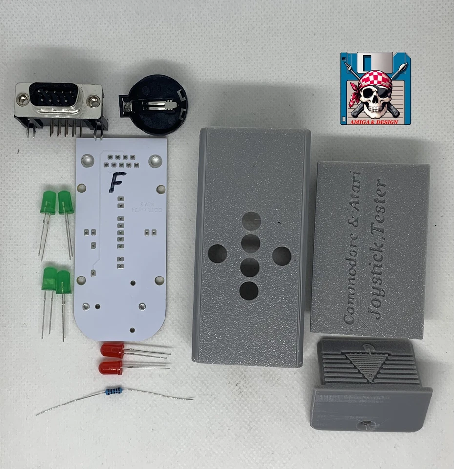 Joystick Tester / Joysticktester Amiga, Atari, C64 , Commodore Dsub 9 selfmade - Bild 1 von 4