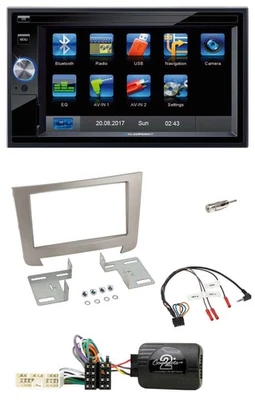 Blaupunkt Lenkrad USB Bluetooth TMC 2DIN Navigation für SSangYong Rexton ab 2013 - Bild 1 von 4