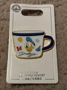 Nuevo prendedor comercial taza del pato Donald esmalte parques de Disney Shanghai - Imagen 1 de 8