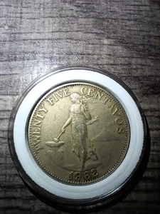 1962 Philippines 25 Centavos - Picture 1 of 2