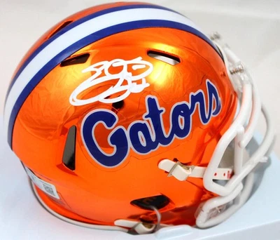 Mini Casco Autografiado Emmitt Smith Florida Gators Cromo Velocidad-Beckett con Holo Foto 1 de 4