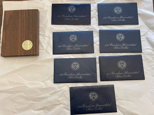 Lot Of 8 Miscellaneous 40% Silver Uncirculated Eisenhower $’s- Read Description - Picture 1 of 14