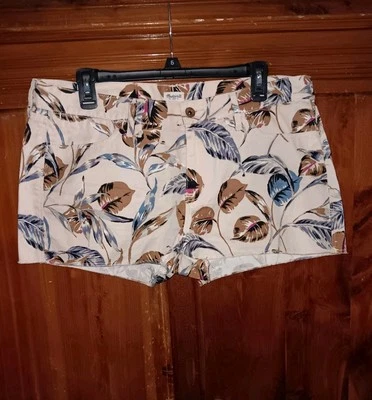 Pantalones Cortos Florales Estampado Palma Tropical MADEWELL Mujer Talla 32 Foto 1 de 4