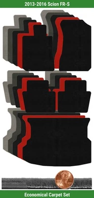 Conjunto de tapete Lloyd Custom Velourtex para 2013-2016 Scion FR-S (5 peças) #1238 - Imagem 1 de 4