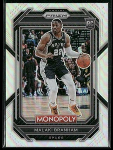 Malaki Branham 2022-23 Panini Prizm Monopoly #81 RC Silver Prizm Spurs - Picture 1 of 2