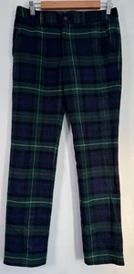 Polo Ralph Lauren Hose Damen UK 16 grün marine Schottenkaro Wolle gerade - Bild 1 von 10