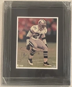 Deion Sanders 1990s Dallas Cowboys Autographed 8x10 Photo Framed GTSM PLAYER COA - Picture 1 of 3