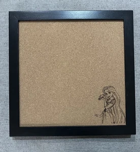 Rapunzel- Disney Inspired Pin Board Cork board. Laser engraved framed 12x12 - Picture 1 of 3