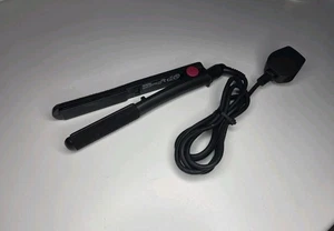 BaByliss C31B Black Blue Ceramic 25W 100V-240V Hair Styling Straighteners Curler - Picture 1 of 10