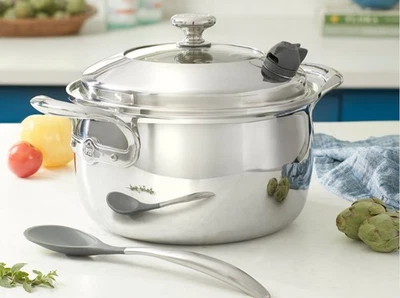 VIDA SANA® UTENSILIOS DE COCINA DE ACERO INOXIDABLE DE 5 CAPAS cuartos de galón cazuela 5866 $299,95 NUEVO EN CAJA Foto 1 de 2