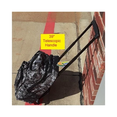 Large Backpack with Wheels for Travel Rolling Backpack Carry-On Luggage Camo - Image 1 of 4