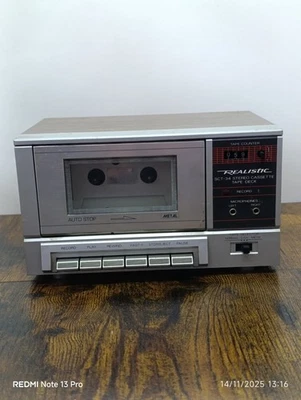 Realistic SCT-34 Stéréo Cassette Tape Deck / Métal - Lecture K7 - Photo 1/4