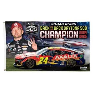WILLIAM BYRON AXALTA 2X 500 DAYTONA CHAMPION 3'X5' DELUXE FLAG NEW WINCRAFT 👀 - Picture 1 of 1