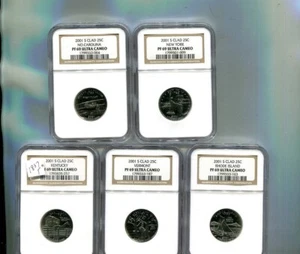 2001 S UNITED STATES STATE QUARTER PROOF SET NGC PF69 - Picture 1 of 1