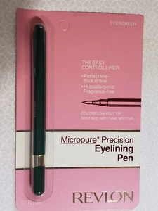 Revlon MICROPURE PRECISION EYELINING PEN Eyeliner Perfect Line EverGreen  0.01oz - Picture 1 of 1