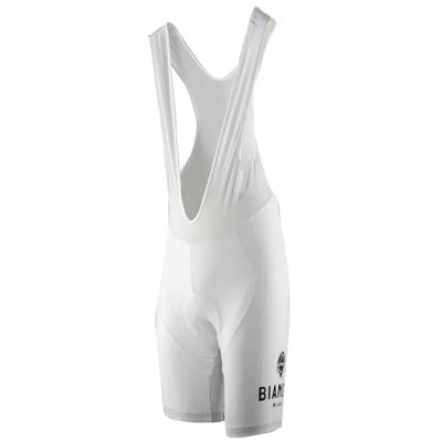 Bianchi Milano LEGEND Cycling Bib Shorts : WHITE - Image 1 of 4