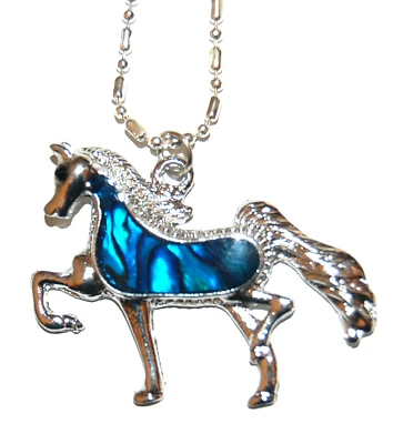 COLLAR DE REGALO ABULÓN CABALLO ECUESTRE OCCIDENTAL #E20H HECHO EN EE. UU., ¡ENVÍO RÁPIDO!  Foto 1 de 3