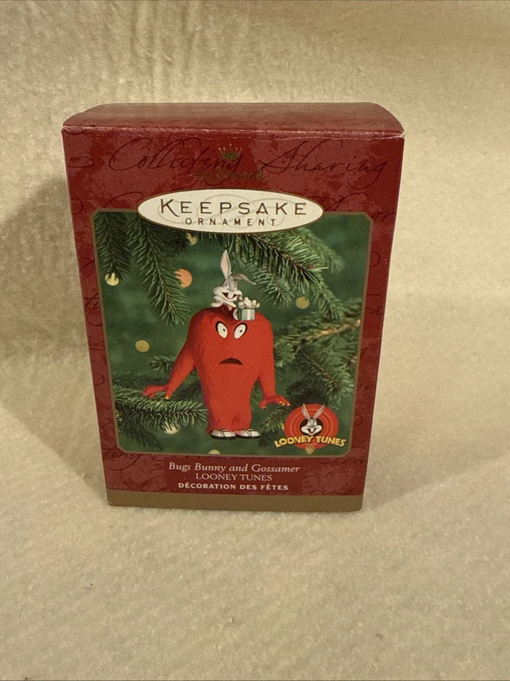 Bugs Bunny and Gossamer 1999 Hallmark Keepsake Ornament QX6574