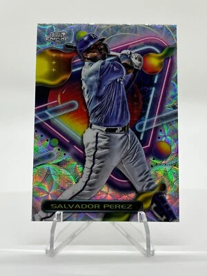 2023 Topps Chrome Cosmic Salvador Perez Nucleus Refractor SP #173 - Kansas City - Image 1 of 2