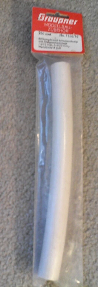 Tubo de silicona Graupner pieza avión RC 250 mm NIP 1106 15 Foto 1 de 1