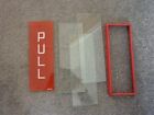 Telephone box Glass old type and door sign GPO