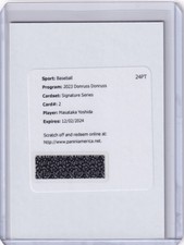 2023 Panini Donruss #2 Masataka Yoshida Signature Series - Redemption Card