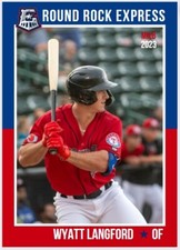 2023 Wyatt Langford Minor League Rookie Round Rock Express Texas Rangers