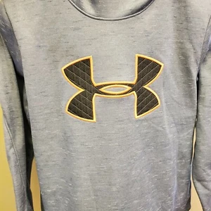 NWT Under Armour Womens UA Fleece Big Logo Hoodie Gray Large 1317891 421 $55 - Picture 1 of 4