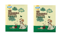 GOOD BOY Dog Poo Bags 2 x 100 Bags (200 Bags Total) DEGRADABLE ANTIBACTERIAL