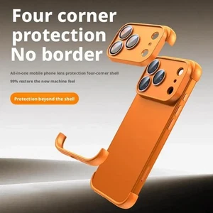 Rahmenlose Vier Ecken Stoßfeste Hülle für iPhone Air 17 Pro Max Bumper Cover - Bild 1 von 18