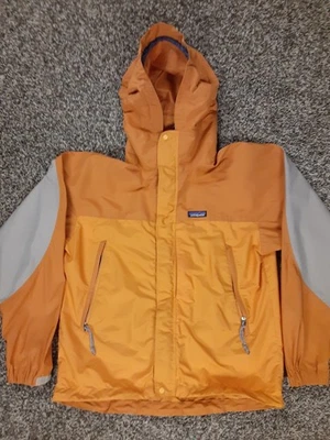 Chaqueta Essenshell Unisex Patagonia De Colección Naranja Talla Pequeña Con Capucha Lluvia Viento Foto 1 de 4